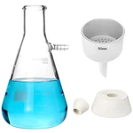 Qwork 1000ML Buchner Kit Filter Flask Set, 1L Vacuum 80MM Funnel,. Fixed Price $42.63.