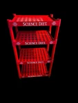 Science Diet Red Plastic 4-TIER Shelf Rack Display Storage Veterinary Promo 4FT. Fixed Price $99.99.