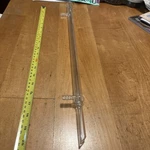 Corning Pyrex 21.5 Inch Dual Filter/ Tubing Openings 19/22 Condenser. Fixed Price $80.00.