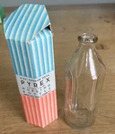 Antique Pyrex 8OZ Baby Bottle Corning Never Used W/box Glass. Fixed Price $49.00.