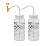 Eisco 2PK Chemical Wash Bottle, Blank Labels, - Wide 500ML, Clear. Fixed Price $20.49.