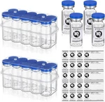 20 Pcs 10ML Sealed Sterile Empty Vials With Self Healing Injection Port Glass Pe. Fixed Price $23.52.