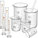 6 Pack Glass Lab Pyrex Beaker Set Measuring Cup 25/50/100/250/500/1000 Ml. Fixed Price $27.99.