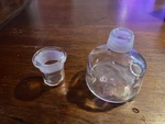 Vintage Schott Duran Laboratory Bottle With Glass Lid W/ Box #3. Fixed Price $29.95.