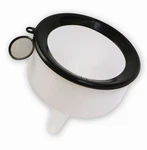 90190 White Polyethylene Side Fill Funnel With Anti-splash Ring 144 Oz.. Fixed Price $29.42.