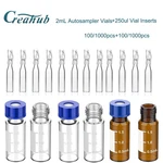 1000PCS 2ML Clear/amber Vials+screw Caps Ptfe W/writing AREA+250UL Inserts. Fixed Price $109.99.