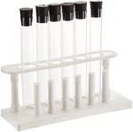 6 Piece 3.3 Borosilcate Glass Test Tube Set With Caps And Rack Karter Scientific. Fixed Price $18.69.