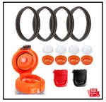 10PCS Lid Replacement For Gatorade Gx Water Bottles, Orange & White. Fixed Price $12.71.