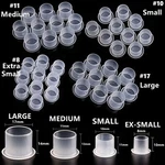 100,200,300,400,500,1000 Pcs Tattoo Ink Pigment Cups Caps Flat Bottom. Fixed Price $9.99.