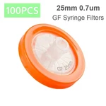 Nonsterile Glass Fiber Syringe FILTERS,0.7UM,25MM,GF Membrane,hydrophilic 100PCS. Fixed Price $49.99.