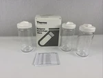 (3X) Nalgene 500ML Polycarbonate Centrifuge Bottles W/ Screw Caps 3140-0500. Fixed Price $35.00.