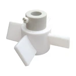 Chemglass CG-2095-05 Ptfe Agitator, 4-BLADE, 5IN Od, 19MM Shaft, 60 Impeller. Fixed Price $510.00.