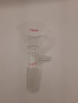 Qwork Borosilicate Glass Filter Funnel 24/40 Inner Joint 75MM Top O.d Smooth. Fixed Price $24.99.