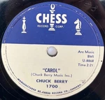 Chuck Berry 78 Rpm "carol" / "hey Pedro" Chess 1700 Ex. Fixed Price $125.00.