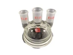 Kontes Glass 29/42 24/40 3-NECK 4" Flange Reaction Vessel Flask Lid 612500-0022. Fixed Price $174.99.