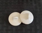 Lot Of (2) Coorstek Glazed White Porcelain Crucible Cup Cover 34MM Id 60122 Chip. Fixed Price $11.99.