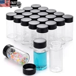 20-PACK Glass Vials For Essential Clear Bottles With Lids Screw Caps. Fixed Price $13.56.