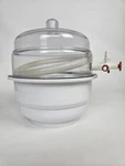 Bel-art Space Saver Polycarbonate Vacuum Desiccator 0.09 Cu. Ft. F42010-0000. Fixed Price $135.00.