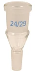 Eisco Expansion Adapter, Socket Size 24/29, Cone 14/23 - Borosilicate Glass. Fixed Price $22.59.