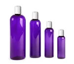 Purple Cosmo Round Pet Plastic Bottles Empty With White Disc Cap Lids & Liners. Fixed Price $5.75.