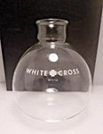 Vintage White Cross W-L-14 1.75L Round Glass Laboratory Flask Beaker 7X5. Fixed Price $18.95.