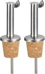 Uxcell Stainless Steel Bottle Pourers, 2PCS Auto Flip Olive Oil Spout, Silver. Fixed Price $12.16.