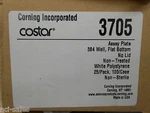 Corning 3705 384-WELL White, Flat-bottom Assay Plates Lid, Non-sterile 25/CS. Fixed Price $24.99.