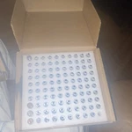 Glass Vials With Screw Caps For Physical Laboratory, Empty In Box. Fixed Price $200.00.
