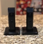 Set Of 2 Nuzamas 304 Mat Black Stainless Steel Glass Panel Posts, Square. Fixed Price $45.75.