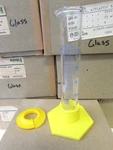 Lot Of 6 New Kimble Tekk 25ML Glass Cylinder W/ Plastic Base Bumper # 20025-H. Fixed Price $35.00.