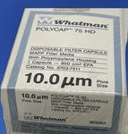 Whatman 6703-7511 10.0 Pore Size Polycap Hd Capsule Filter 850 CM2. Fixed Price $47.99.