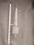 Kimax Glass 55/50 4-BULB Allihn Reflux Condenser. Fixed Price $45.00.