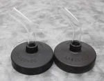 2X Labconco 7544 Snap-on Fast Freeze Flask Lids With 45 Degree Glass Adapter. Fixed Price $94.49.