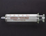 Popper Perfektum 50CC Micro-mate Glass Interchangeable Syringe W/ Luer Lock Tip. Fixed Price $45.00.
