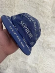 FW16 Supreme 3M Reflective Repeat Camp Cap Blue Hat Box Logo Water Resistant. Fixed Price $45.00.