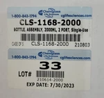 Chemglass Life Sciences CLS-1168-2000 Bottle 2000ML 2-PORT Single-use Case Of 5. Fixed Price $41.25.