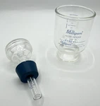 Vtg Lot Millipore Pyrex Filter Set Funnel Part #4 #2 Holder Vacuum. Fixed Price $129.00.