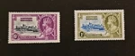 Northern Rhodesia 1935 Kgv Silver Jubilee Mh Sc 18, 21. Sg. Fixed Price $7.14.