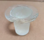 Corning Pyrex Flathead Solid Glass Stopper #45 Chipped. Fixed Price $8.40.