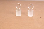 Chemglass Stopper #22, Pennyhead, Flask Length, Solid Lot Of CG-3018-05. Fixed Price $10.99.