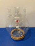 14991 Ace Glass 12 Liter 4-NECK Round Bottom 24/40 Outsides & 45/50 Center. Fixed Price $300.00.
