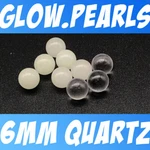 3 Pack 6MM Pearls Beads Balls Glow In The Dark Uv Reactive Ruby Red Or Black. Fixed Price $11.95.
