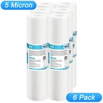 6 Pack Micron 10" 2.5" Sediment Water Filter For Ge GXWH04F, GXWH20S, GNSV25. Fixed Price $26.99.