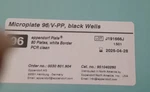 Eppendorf Microplate 96/V-PP Black WELLS/80PLATES/5 Sealed Sleeves/ 15 951040260. Fixed Price $89.99.