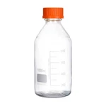 Moonetto 4 Pieces Round Graduated Media Storage Glass 1000ML, Orange. Fixed Price $38.71.