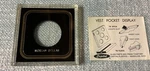 Capital Plastics Snap Case For Morgan Silver Dollar Black 3.25X3.25 Coin Holder. Fixed Price $11.99.