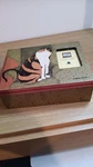 Warren Kimble Box With Calico Cat On Lid Fetco. Fixed Price $15.00.