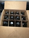 Qorpak Amber Glass Laboratory Bottles With Caps Box Of 12. Fixed Price $23.95.