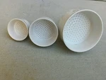 Porcelain Filter Funnel Coors Tek 60240/60242/60244, Set Of Three. Fixed Price $70.00.