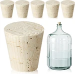 Ziliny 6 Pcs Carboy Cork Stopper, Glass Cap For 1, 3, 5, Gallon W. Fixed Price $26.19.